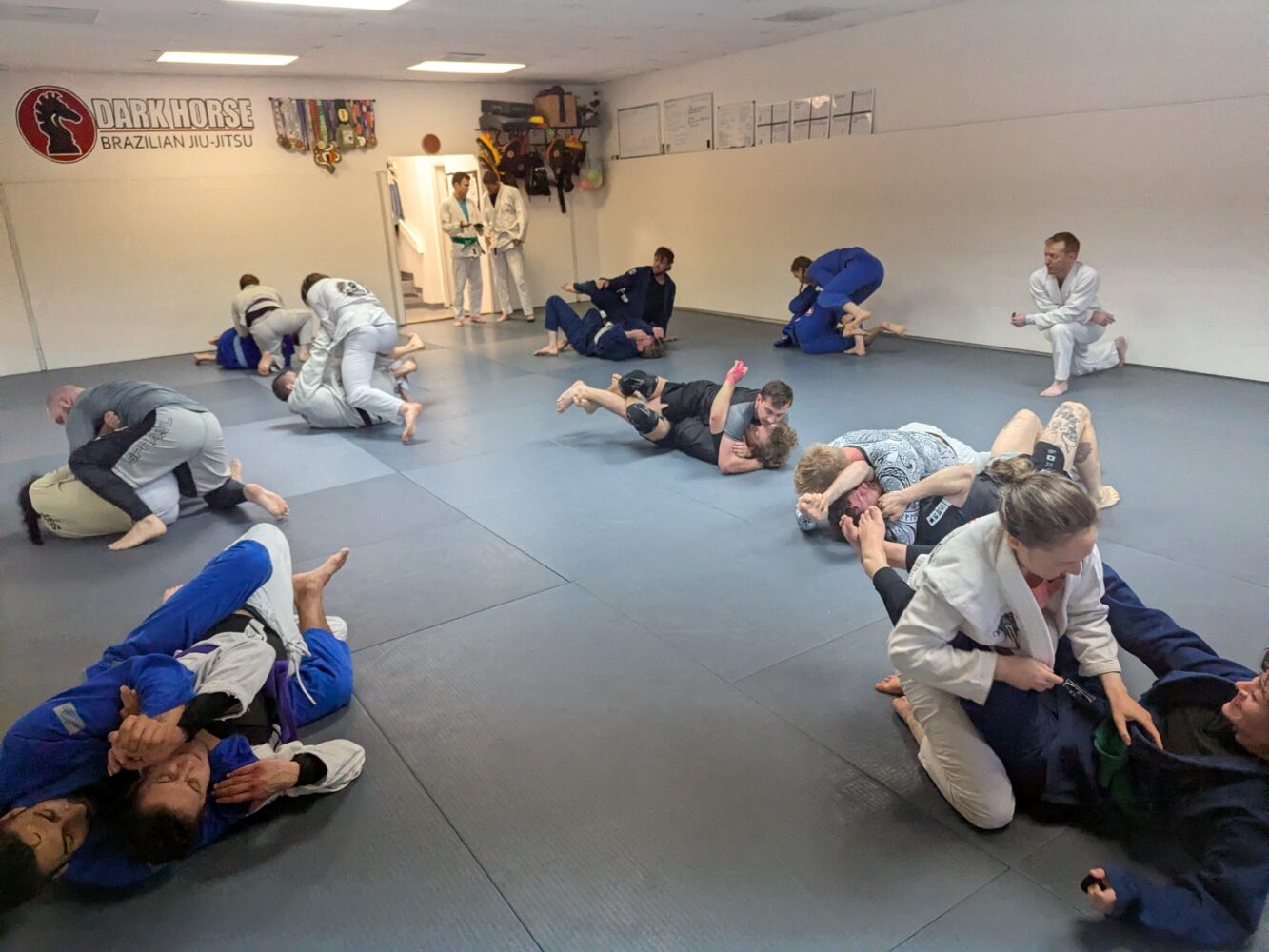 people practicing brazilian jiu jitsu in Denver